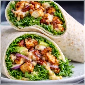 Wrap med BBQ kylling og aioli