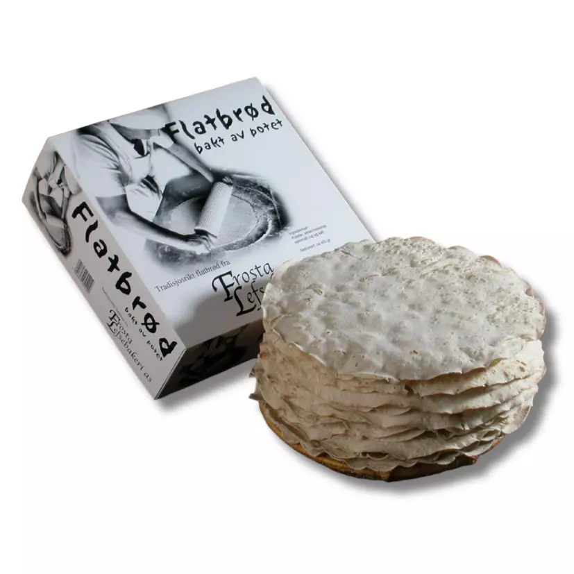 Flatbrød fra Frosta Lefsebakeri