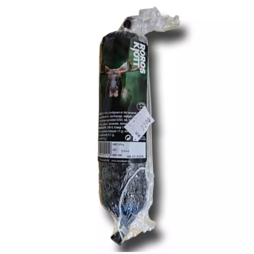 Elgpølse fra Røroskjøtt