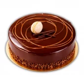 Sjokolademousse kake med saltkaramell