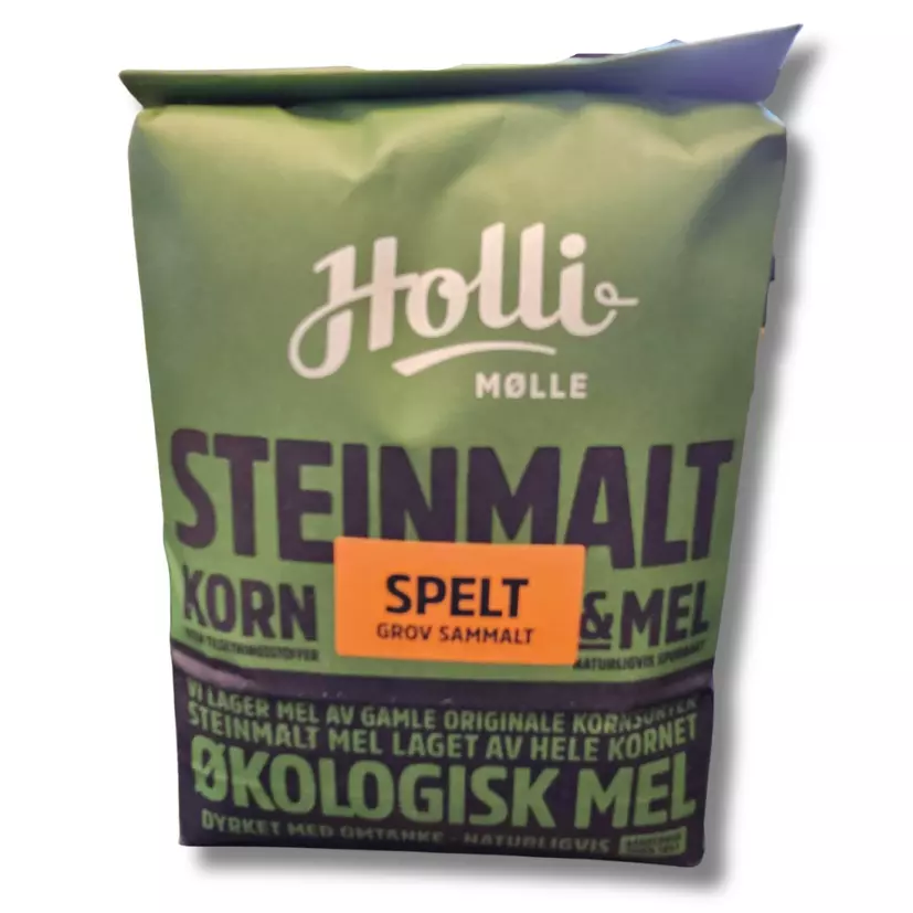 Holli Steinmalt spelt grov sammalt