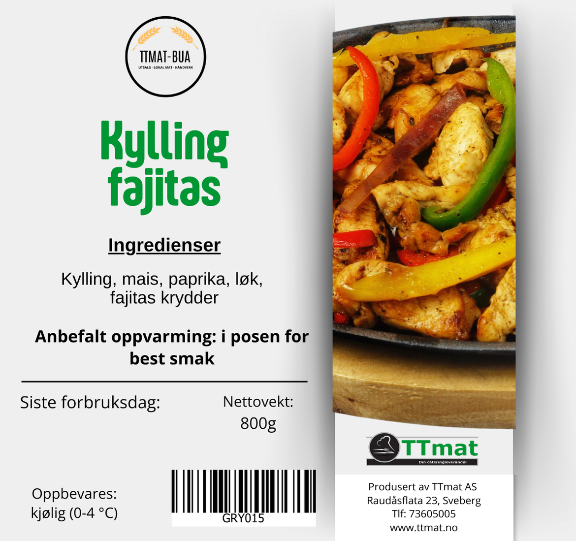 Kyllingfajitas