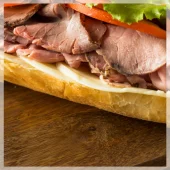 Blings med roastbeef