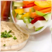 Grønnsaker med dipp