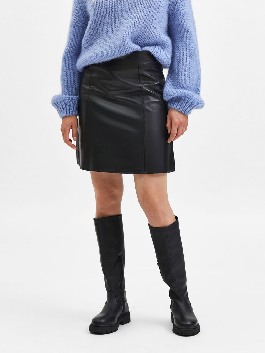 SLF Ibi MW Leather Skirt