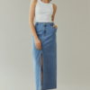 Vikira Long Denim Skirt