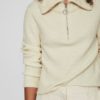 Viril Half Zipper L/S Knit Top