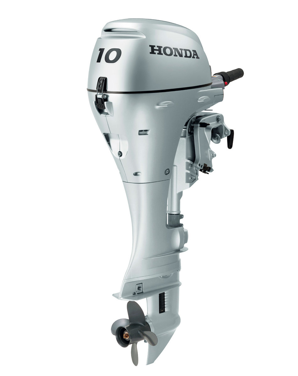 Honda 10HK Lang stamme, elektrisk start, kontrollboks, manuell tilt.