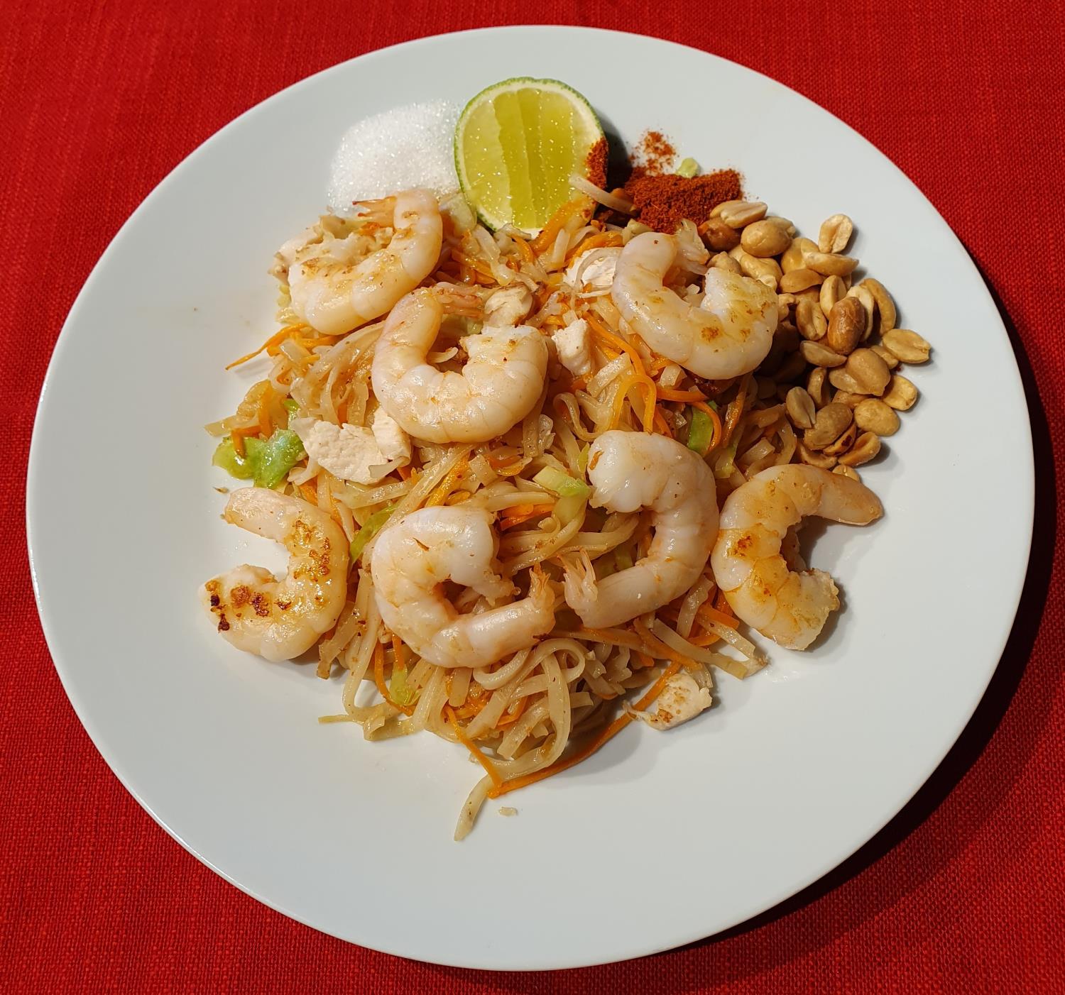 Pad Thai m/scampi