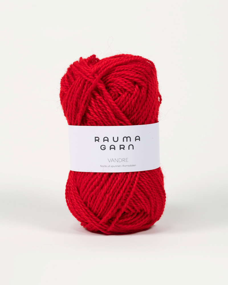 Vandre Sokkegarn 18 Høyrød