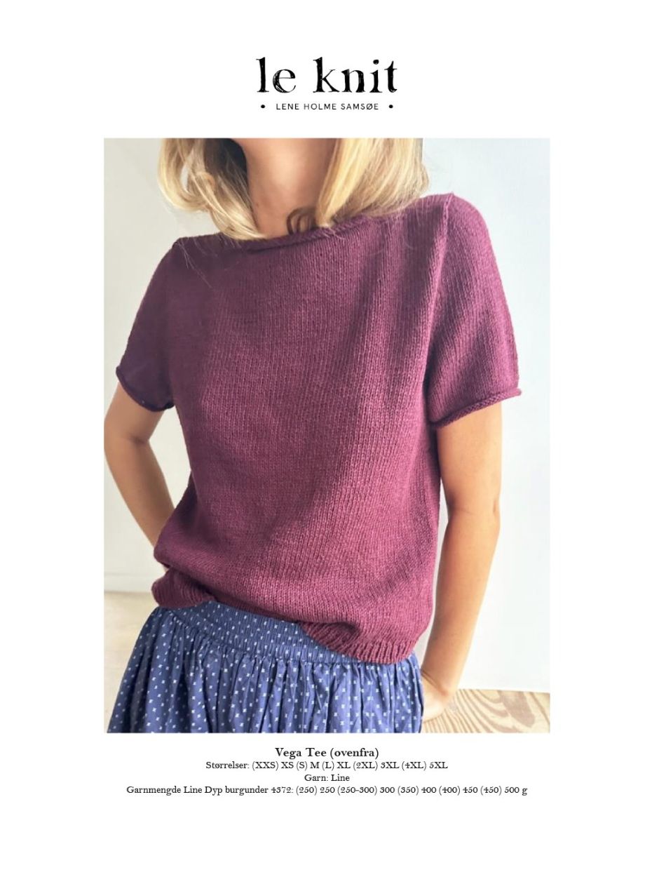 Le Knit Vega Tee - strikket ovenfra