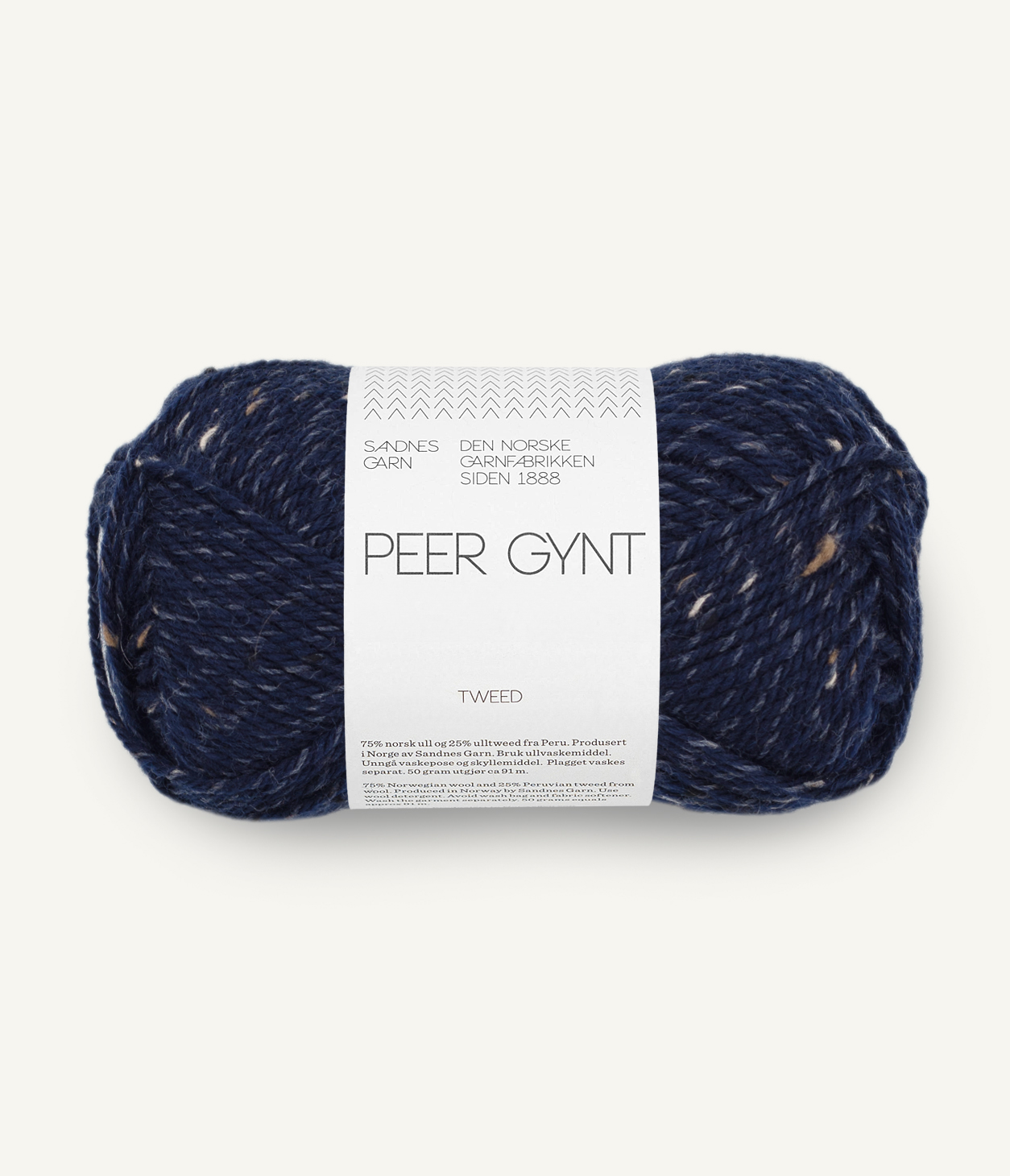Peer Gynt 5585 Marineblå m/ Natur Tweed