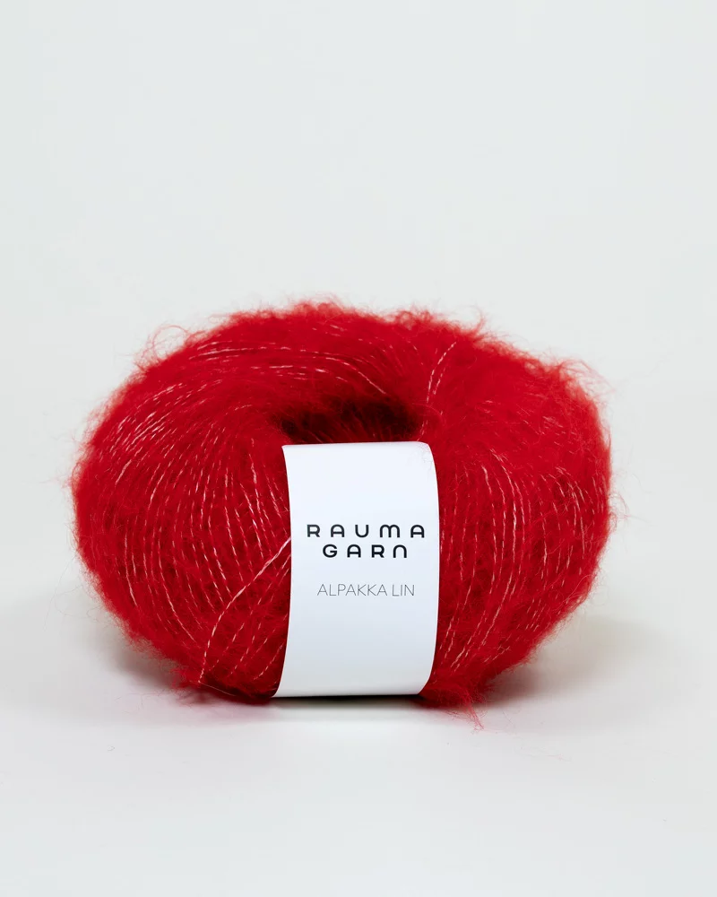 Alpakka Lin 1365 Rød