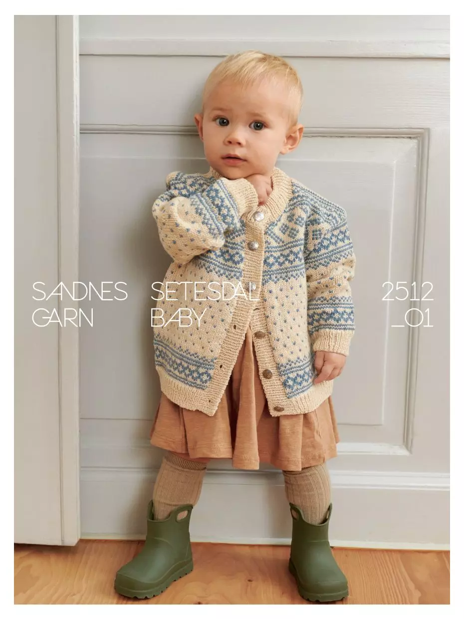 2512 Nr. 1 - Setesdal kofte baby