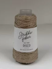 Disco 1128 Beige med gjennomsiktige  paljetter