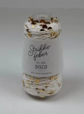 Disco 41 Hvit med gull paljetter