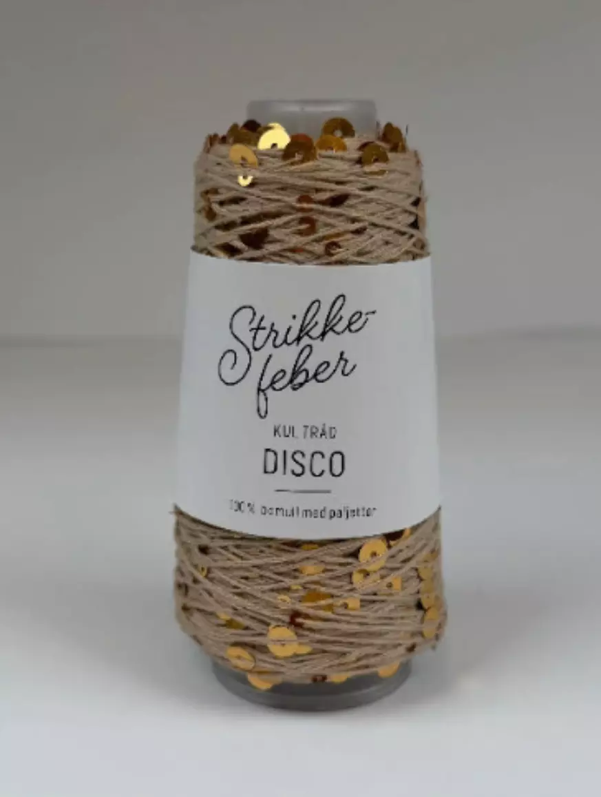 Disco 1524 Beige med gull paljetter