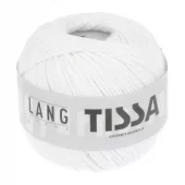 Tissa bomullsgarn - 0001 Hvit