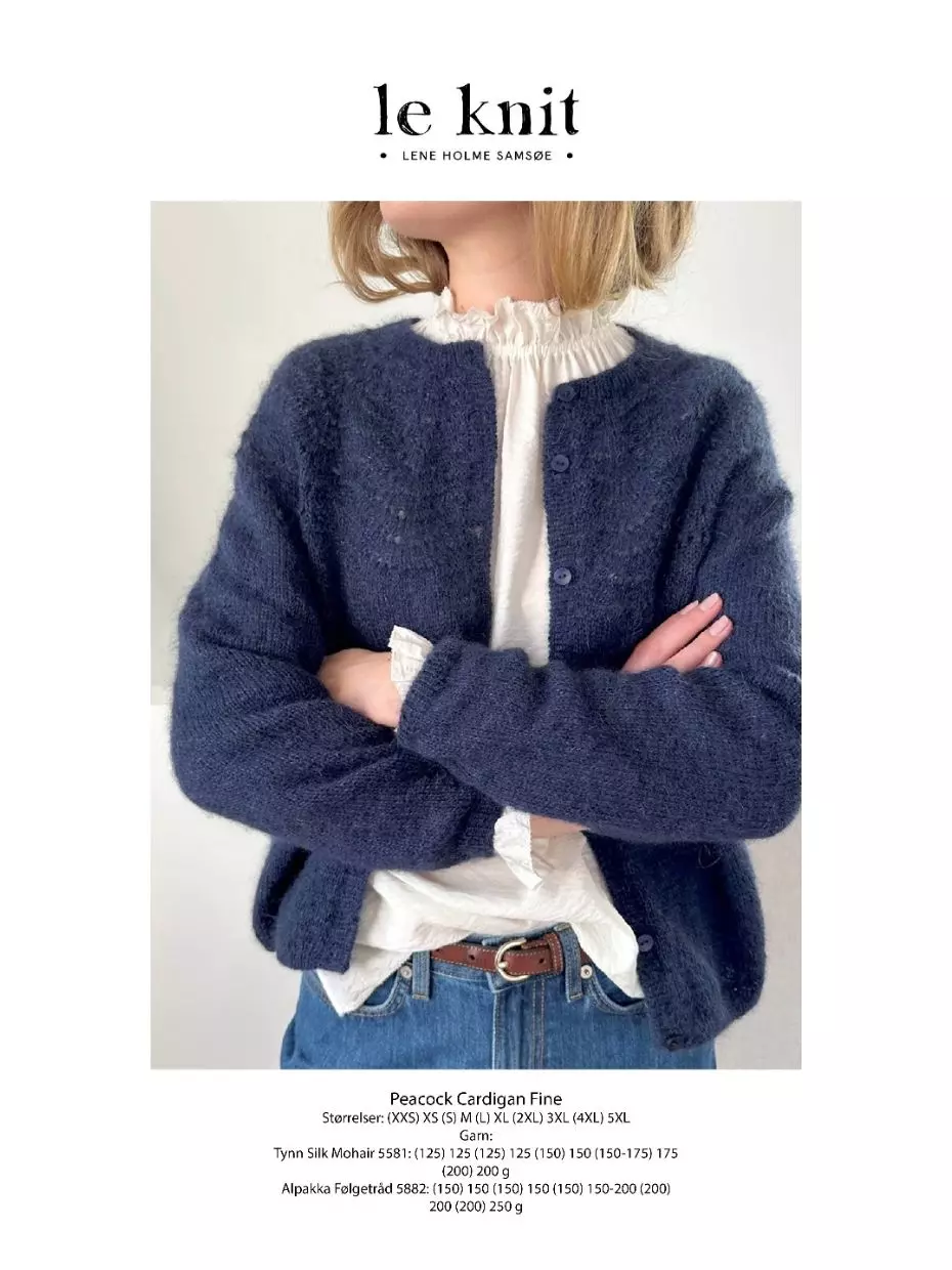 Le Knit Peacock Cardigan Fine
