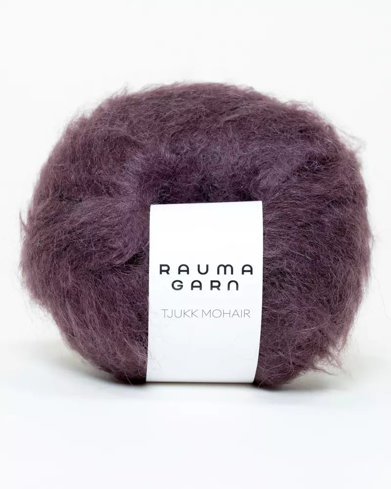 Tjukk mohair 366 Burgunder