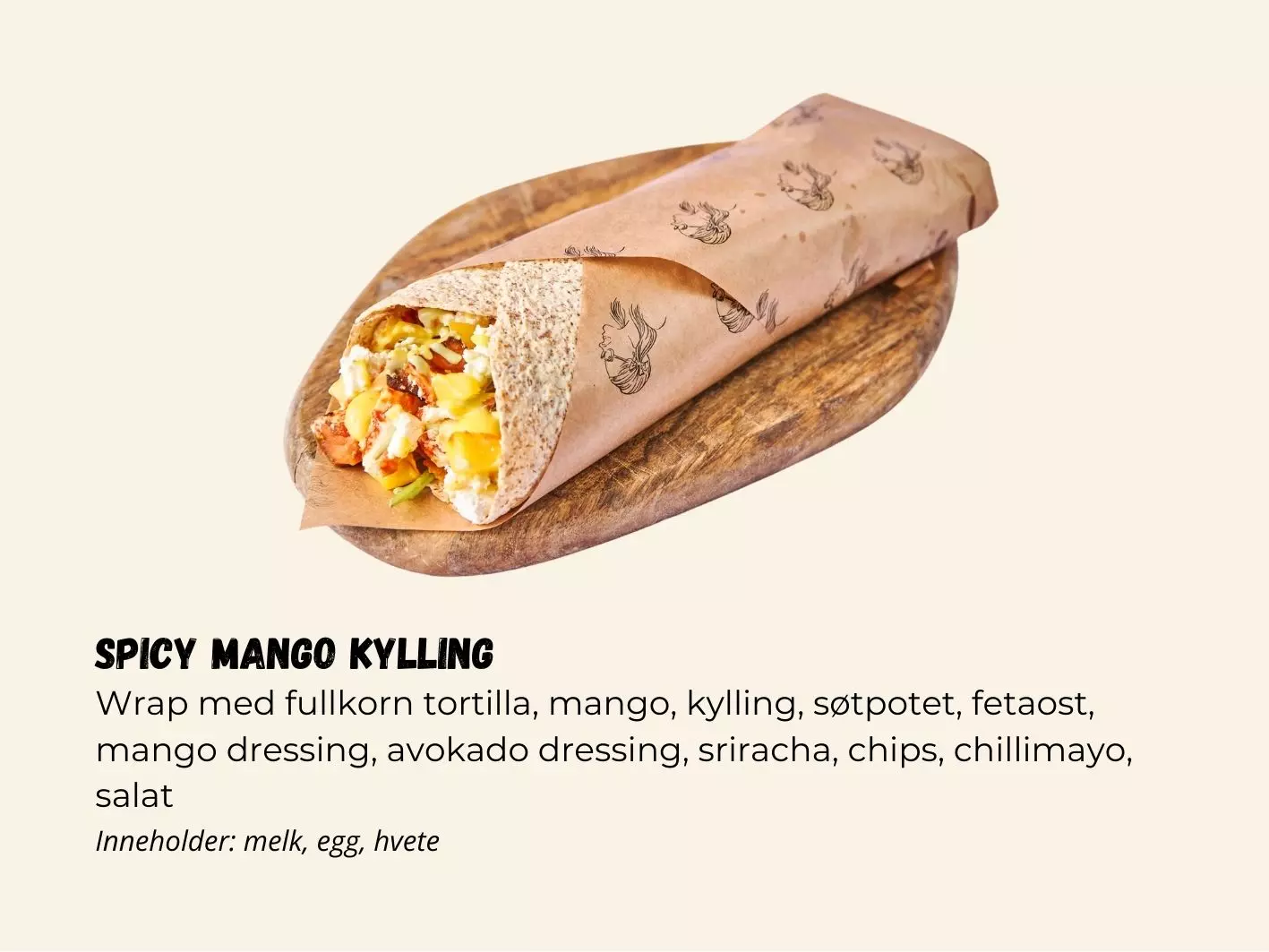 Wrap Spicy Mango Kylling