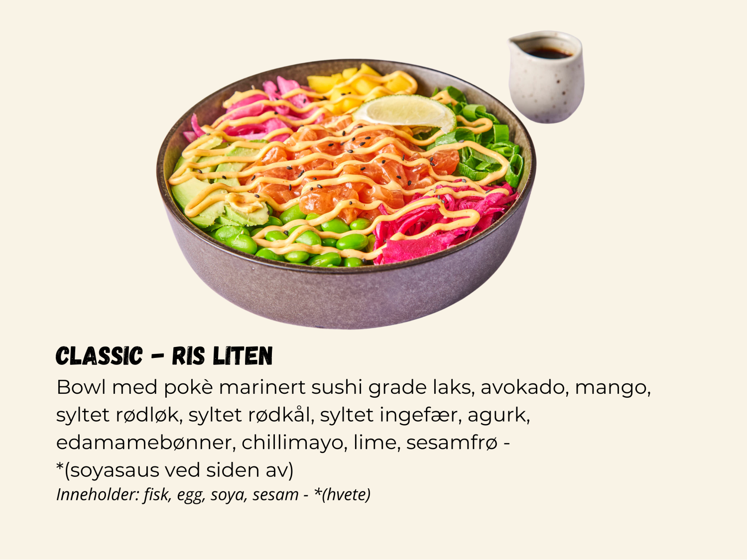 Poke Bowl Classic - Ris LITEN