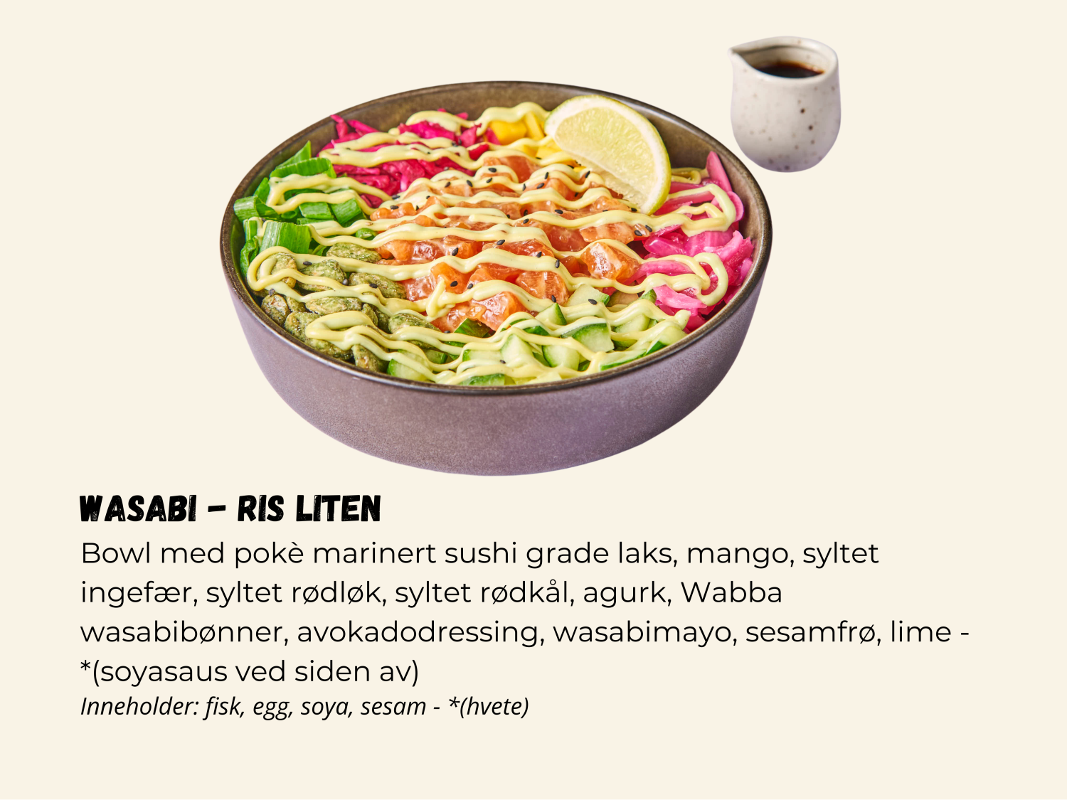 Poke Bowl Wasabi - Ris LITEN