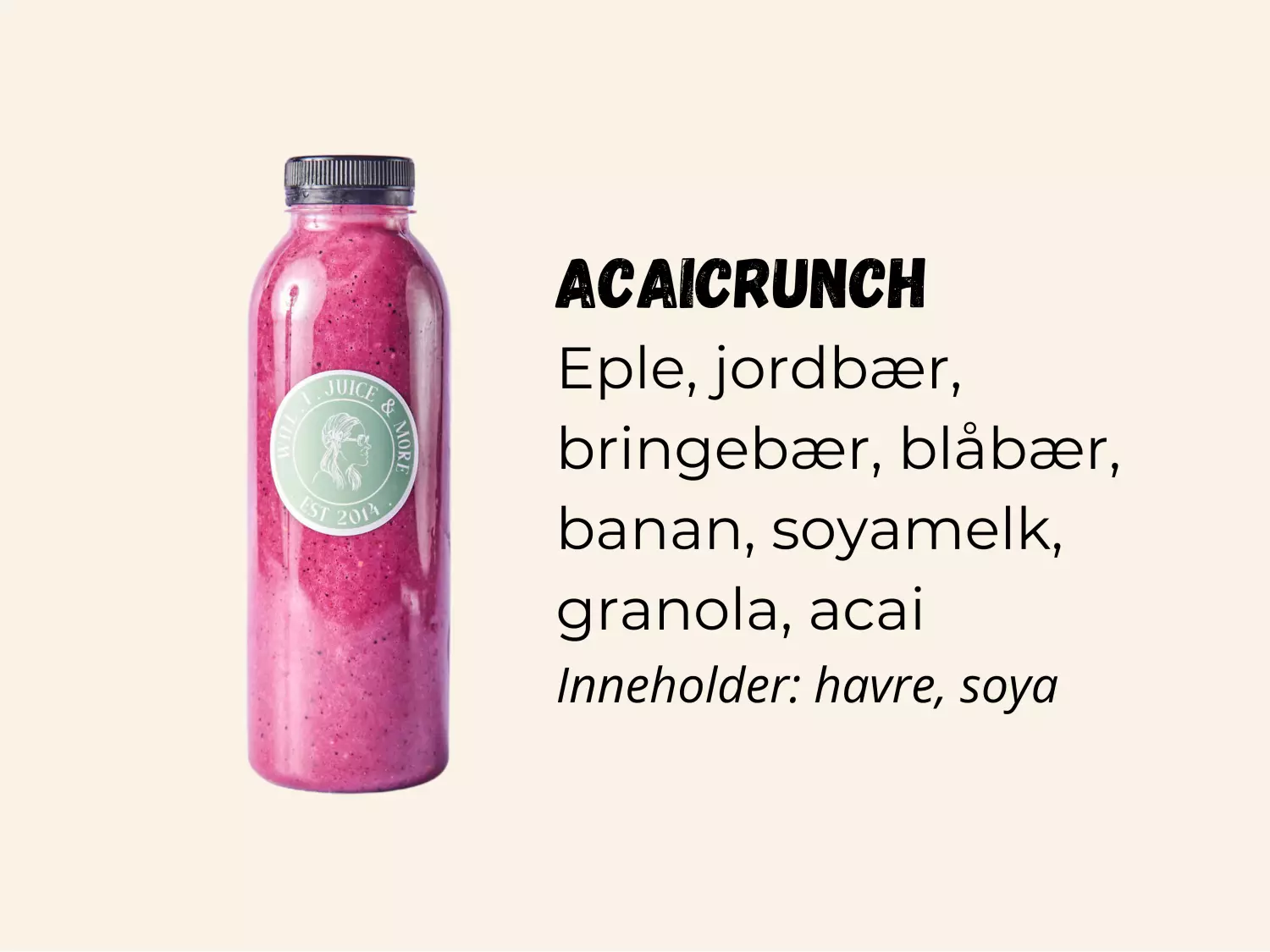 Acaicrunch 250ml flaske