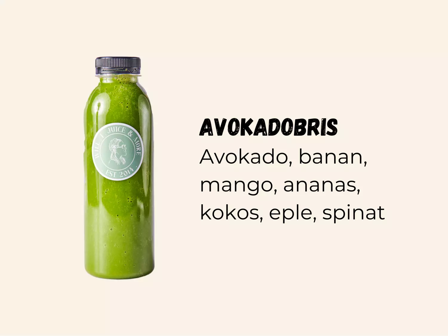 Avokadobris 250ml flaske