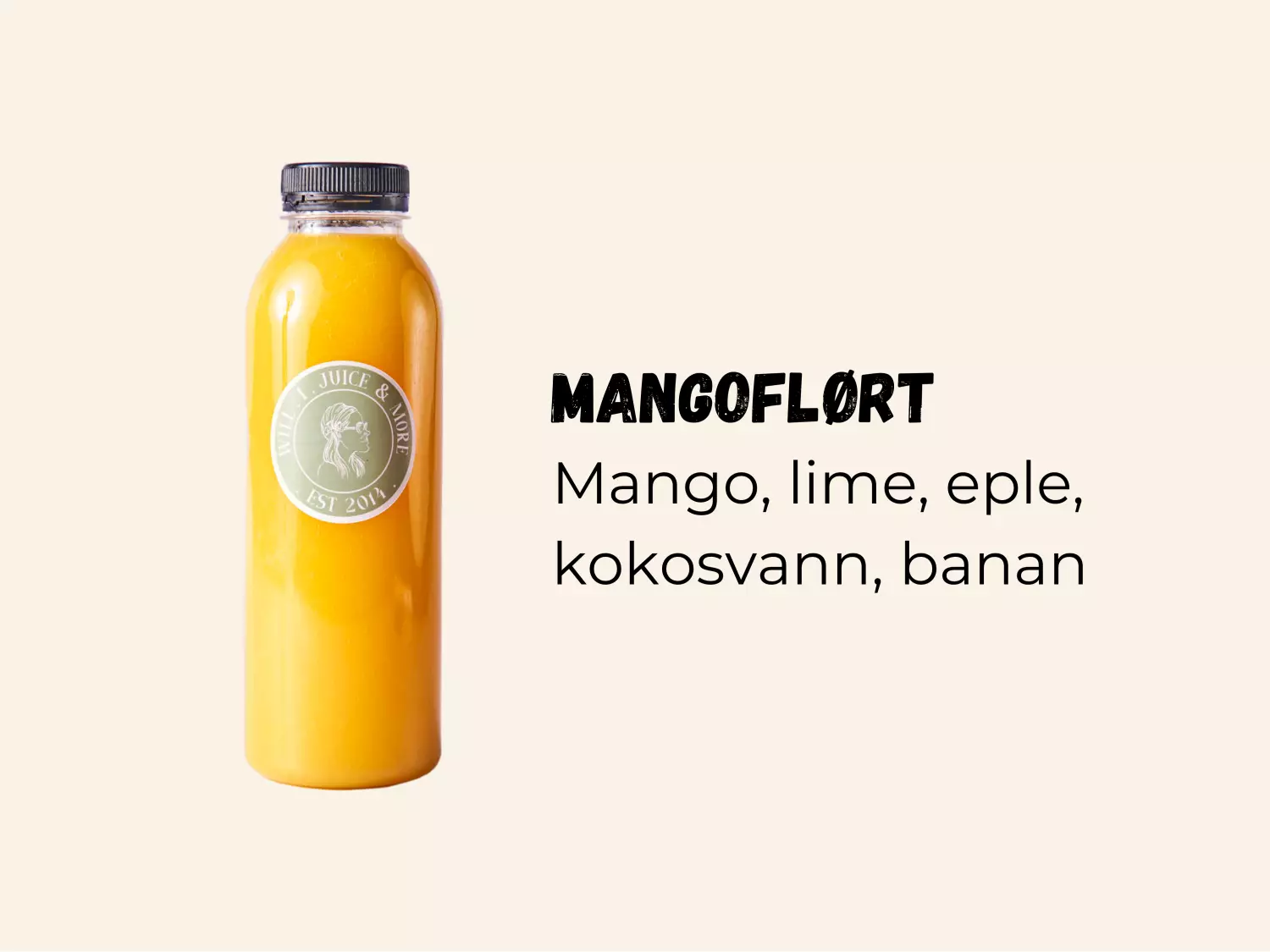 Mangoflørt 250ml flaske