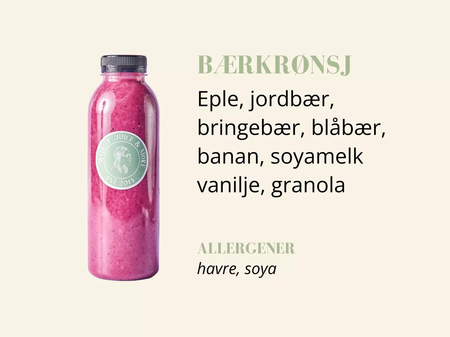 Bærkrønsj 250ml flaske