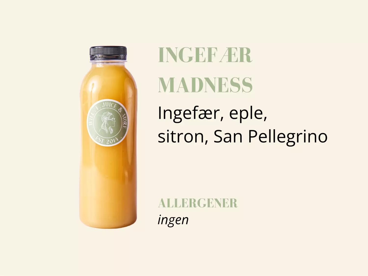Ingefær Madness 250ml flaske