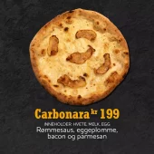 Carbonara pizza