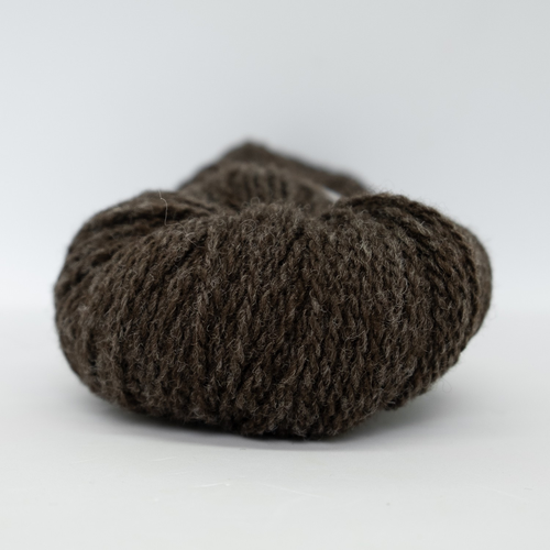 Hillesvåg Luna Lamullgarn 452 Melert mørk brun