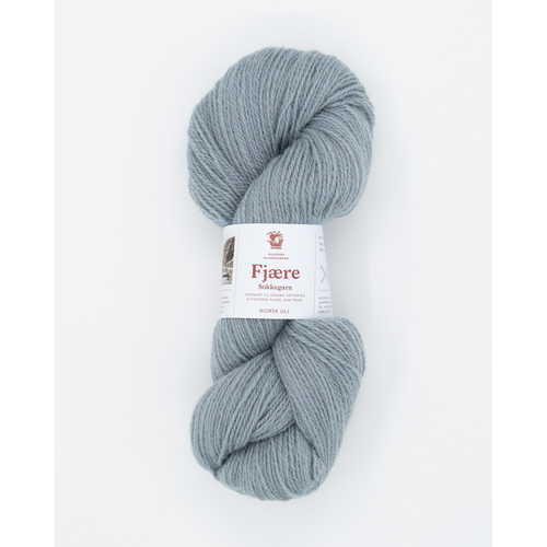 Hillesvåg Fjære sokkegarn 6553 støvet gråblå