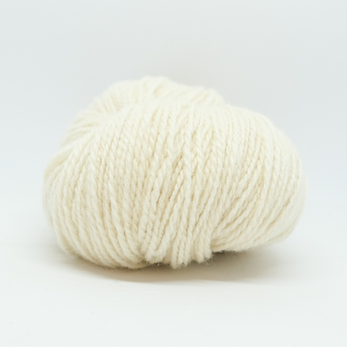 Hillesvåg Sol Lamullgarn 400 Ubleket hvit