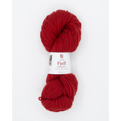 Hillesvåg Fjell sokkegarn 513 Bonderød