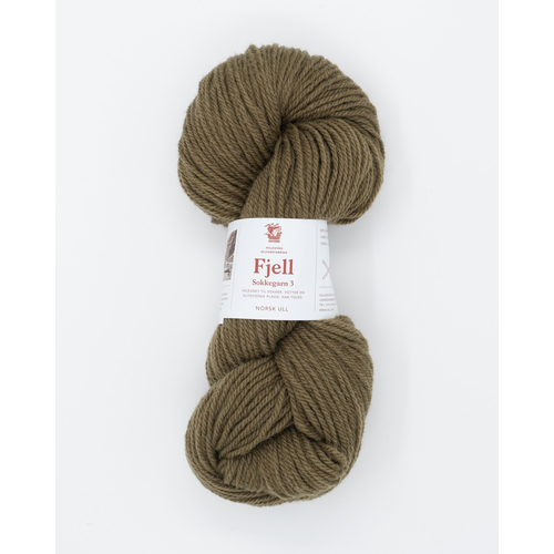 Hillesvåg Fjell sokkegarn 559 Olivenbrun