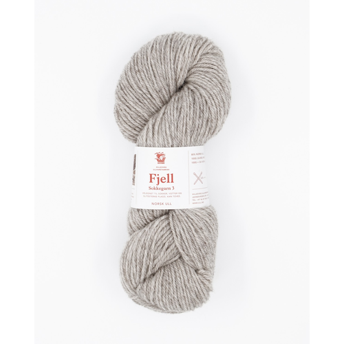 Hillesvåg Fjell sokkegarn 584 Melert lys beige