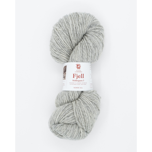 Hillesvåg Fjell sokkegarn 110 Lys grå