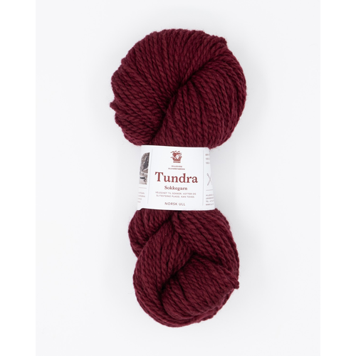 Hillesvåg Tundra sokkegarn 590 Burgunder
