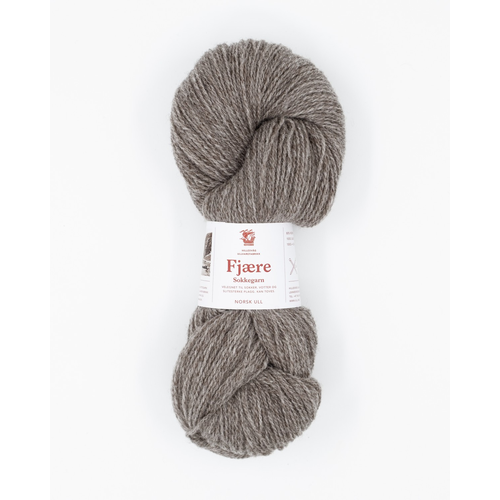Hillesvåg Fjære sokkegarn 6585 Melert mellombrun