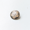 Kofteknapp - Blomst 20 mm - Beige