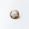 Kofteknapp - Blomst 20 mm - Beige