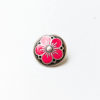 Kofteknapp - Blomst 15 mm - Cerise