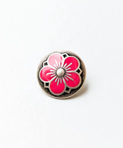 Kofteknapp - Blomst 18 mm - Cerise