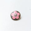 Kofteknapp - Blomst 18 mm - Lys rosa