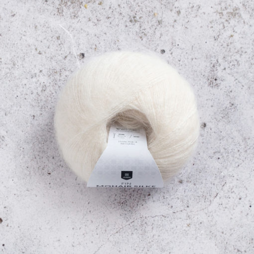 Järbo Fin mohair silke 31520 Natural white