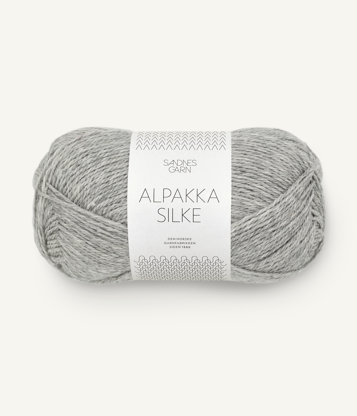 Sandnes Alpakka Silke 1042 Lys Gråmelert