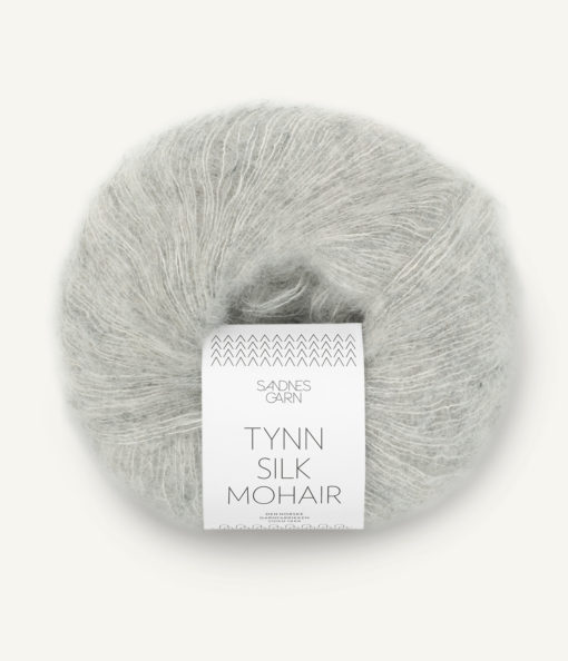 Sandnes Tynn Silk Mohair 1022 Lys Grå Melert